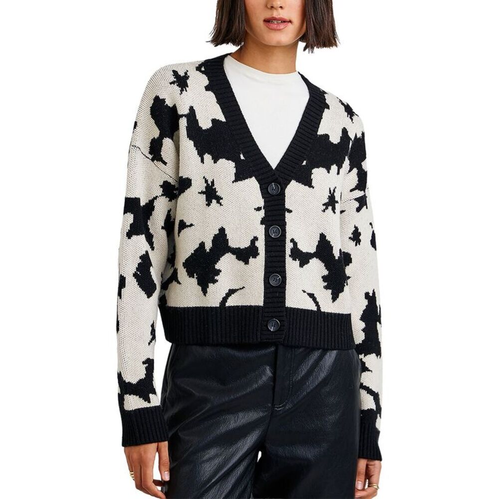 Bella Dahl Womens  V-Neck Wool-Blend Cardigan